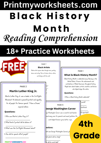4th Grade Black History Reading Comprehension PDF