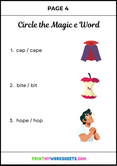 2nd Grade Magic E Words Worksheets PDF – Printable Phonics Practice with Answer Key 5 2nd Grade Magic E Words Worksheets PDF – Printable Phonics Practice with Answer Key - Image 5