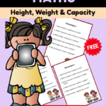 1st Grade Height Weight Capacity Worksheets PDF