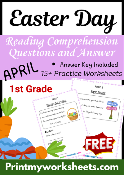 1st Grade Easter Day Reading Comprehension