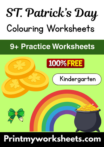 Kindergarten St Patricks Day Coloring Worksheets PDF