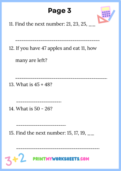 2nd Grade Math Olympiad Beginner Worksheets PDF - Free Downloadable Answer Key Included 4 2nd Grade Math Olympiad Beginner Worksheets PDF - Free Downloadable Answer Key Included - Image 4