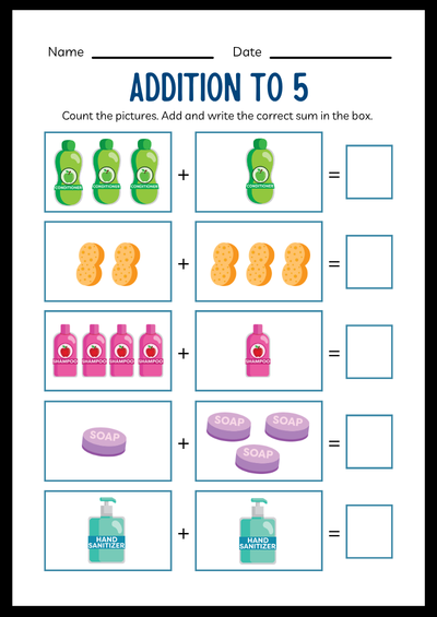 Kindergarten Addition Math Worksheets Fun | Free Downloadable 4 Kindergarten Addition Math Worksheets Fun | Free Downloadable - Image 4