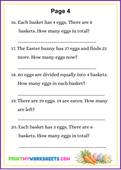 2nd Grade Easter Math Olympiad | Free Downloadable 5 2nd Grade Easter Math Olympiad | Free Downloadable - Image 5