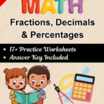 7th grade fractions decimals percentages worksheet