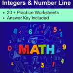 7th grade integers and number line worksheet