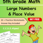 5th grade large numbers place value worksheet