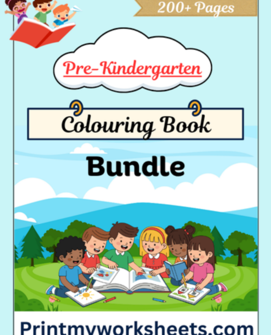 Pre-KG Coloring Worksheets Bundle