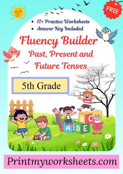 5th grade past present future tense worksheet | Free Downloadable PDF