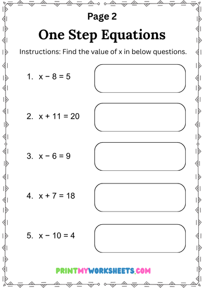 8th grade linear equations one variable worksheet | Free Downloadable PDF 3 8th grade linear equations one variable worksheet | Free Downloadable PDF - Image 3