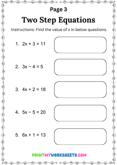 8th grade linear equations one variable worksheet | Free Downloadable PDF 4 8th grade linear equations one variable worksheet | Free Downloadable PDF - Image 4