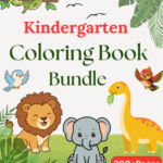 Kindergarten Coloring Book Bundle Worksheets