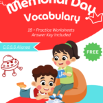 4th Grade Memorial Day Vocabulary Worksheets