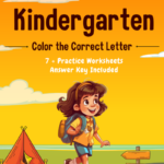 Kindergarten Color Correct Letter Worksheets