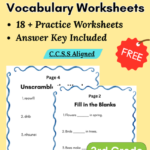 3rd Grade Spring Vocabulary Worksheets