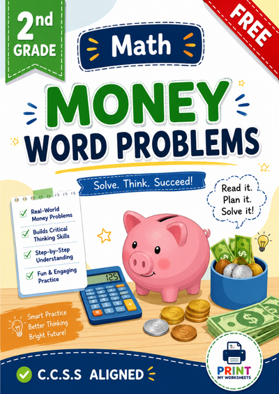2nd Grade Money Word Problems Worksheet