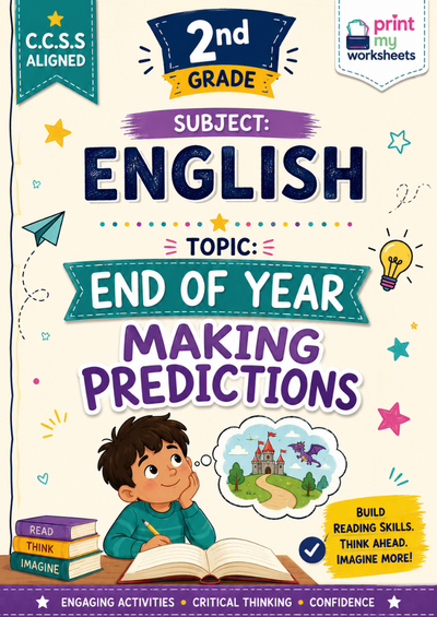 2nd Grade End Year Making Predictions Worksheets
