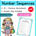 1st Grade Missing Number Sequences Worksheets