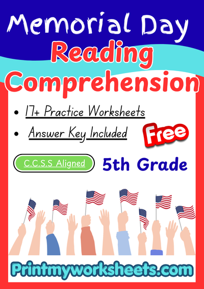5th Grade Memorial Day Reading Worksheets