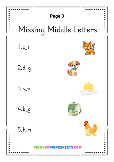 Kindergarten Missing Letter Worksheets PDF | Free Downloadable PDF 4 Kindergarten Missing Letter Worksheets PDF | Free Downloadable PDF - Image 4