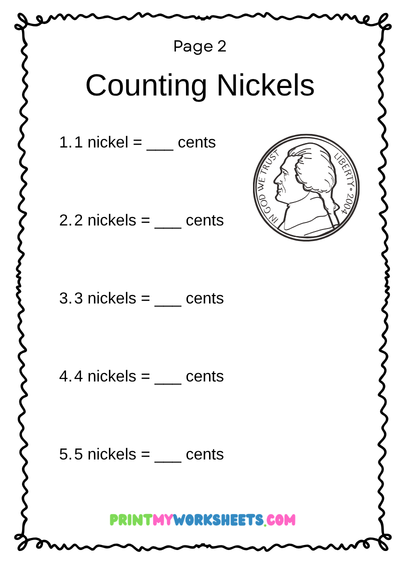 Kindergarten Counting Coins Worksheet | Free Downloadable PDF 4 Kindergarten Counting Coins Worksheet | Free Downloadable PDF - Image 4