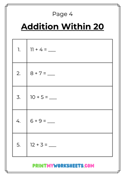 1st Grade Addition Subtraction Review Worksheets | Free Downloadable PDF 5 1st Grade Addition Subtraction Review Worksheets | Free Downloadable PDF - Image 5