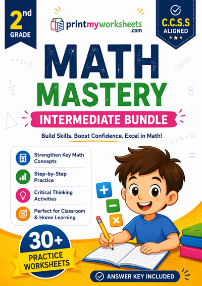 2nd Grade Math Mastery Intermediate Bundle
