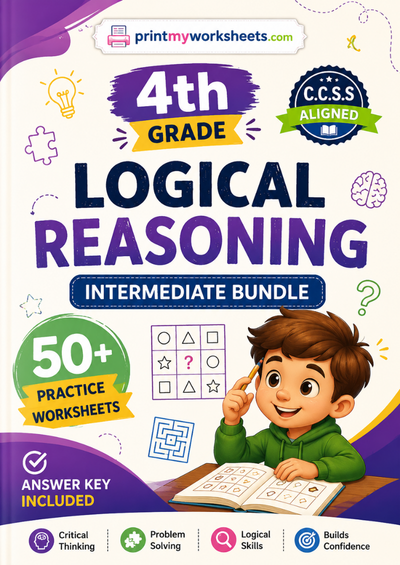 4th Grade Logical Reasoning Bundle Intermediate Worksheets