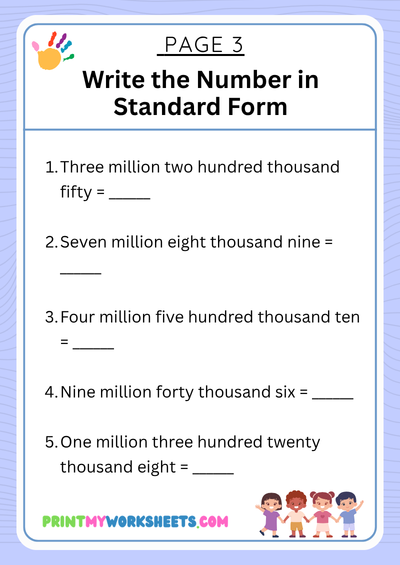 4th Grade Place Value to Millions Worksheets PDF | Free Downloadable PDF 4 4th Grade Place Value to Millions Worksheets PDF | Free Downloadable PDF - Image 4
