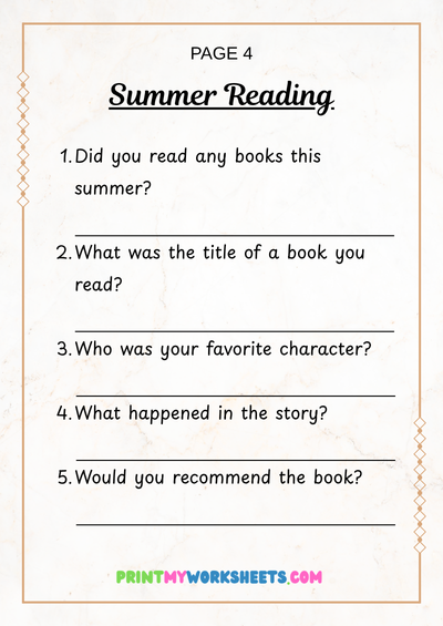 3rd Grade Back to School Summer Vacation Writing | Free Downloadable PDF 5 3rd Grade Back to School Summer Vacation Writing | Free Downloadable PDF - Image 5