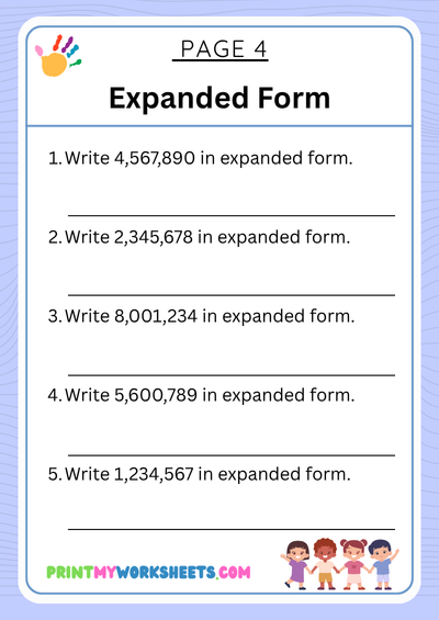 4th Grade Place Value to Millions Worksheets PDF | Free Downloadable PDF 5 4th Grade Place Value to Millions Worksheets PDF | Free Downloadable PDF - Image 5