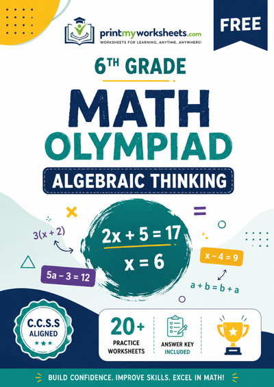 6th Grade Math Olympiad Algebraic Thinking