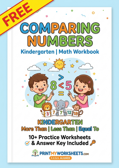 Kindergarten Comparing Numbers Worksheets