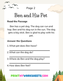 1st Grade CVC Reading Passages Worksheets | Free Downloadable PDF 3 1st Grade CVC Reading Passages Worksheets | Free Downloadable PDF - Image 3