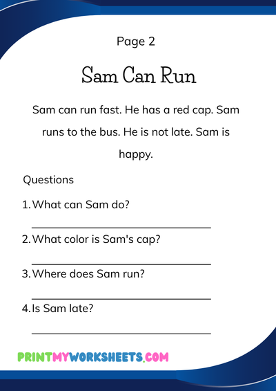 1st Grade CVC Comprehension Worksheets | Free Downloadable PDF 3 1st Grade CVC Comprehension Worksheets | Free Downloadable PDF - Image 3