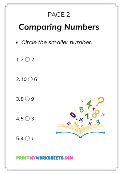 Kindergarten Comparing Numbers Worksheets | Free Downloadable PDF 3 Kindergarten Comparing Numbers Worksheets | Free Downloadable PDF - Image 3