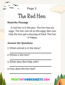 1st Grade CVC Reading Passages Worksheets | Free Downloadable PDF 4 1st Grade CVC Reading Passages Worksheets | Free Downloadable PDF - Image 4