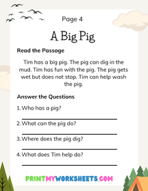1st Grade CVC Reading Passages Worksheets | Free Downloadable PDF 5 1st Grade CVC Reading Passages Worksheets | Free Downloadable PDF - Image 5