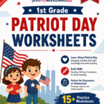 1st Grade Patriot Day Printable Worksheets PDF
