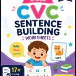 1st Grade Cursive Handwriting Worksheets PDF - Free 6 1st Grade CVC Sentence Building Worksheets