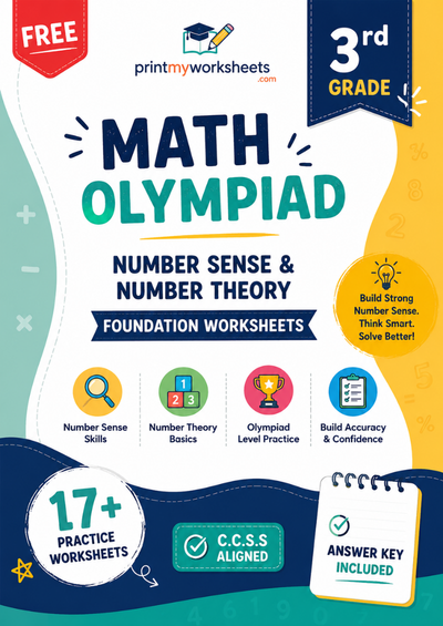 3rd Grade Math Olympiad Number Sense Worksheets