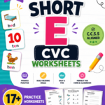 1st Grade Short E CVC Worksheets