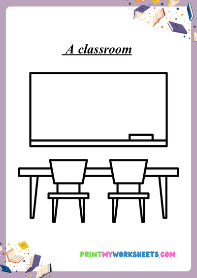 Kindergarten Back to School Coloring Worksheets | Free Downloadable PDF 3 Kindergarten Back to School Coloring Worksheets | Free Downloadable PDF - Image 3
