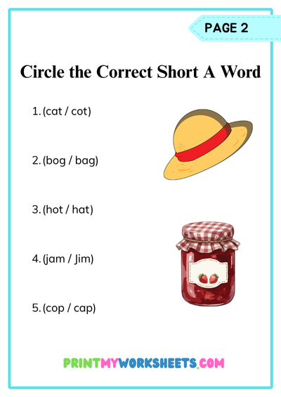 1st Grade Short A CVC Worksheets | Free Downloadable PDF 3 1st Grade Short A CVC Worksheets | Free Downloadable PDF - Image 3