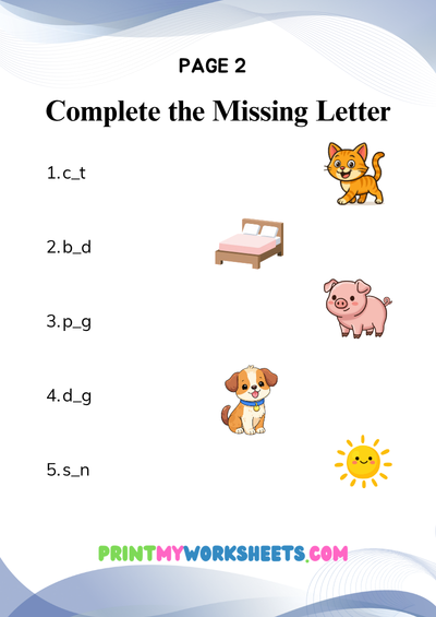 1st Grade Mixed CVC Review Worksheets | Free Downloadable PDF 3 1st Grade Mixed CVC Review Worksheets | Free Downloadable PDF - Image 3