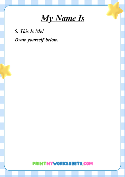 Kindergarten All About Me Worksheets | Free Downloadable PDF 3 Kindergarten All About Me Worksheets | Free Downloadable PDF - Image 3