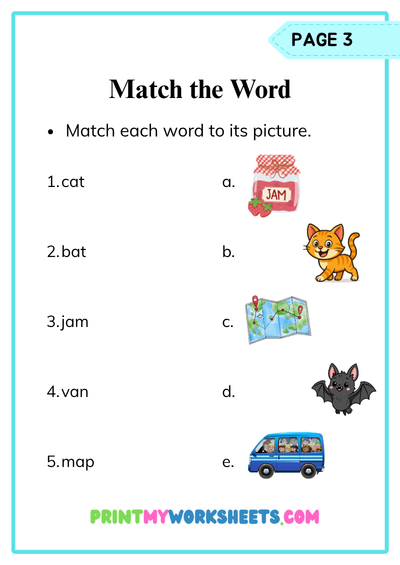 1st Grade Short A CVC Worksheets | Free Downloadable PDF 4 1st Grade Short A CVC Worksheets | Free Downloadable PDF - Image 4
