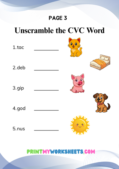 1st Grade Mixed CVC Review Worksheets | Free Downloadable PDF 4 1st Grade Mixed CVC Review Worksheets | Free Downloadable PDF - Image 4