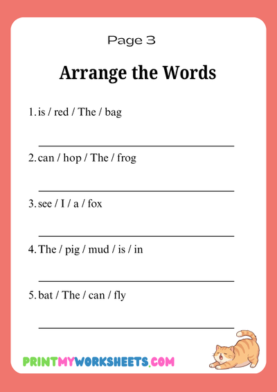 1st Grade CVC Sentence Building Worksheets | Free Downloadable PDF 4 1st Grade CVC Sentence Building Worksheets | Free Downloadable PDF - Image 4