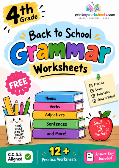 4th Grade Back to School Grammar Practice